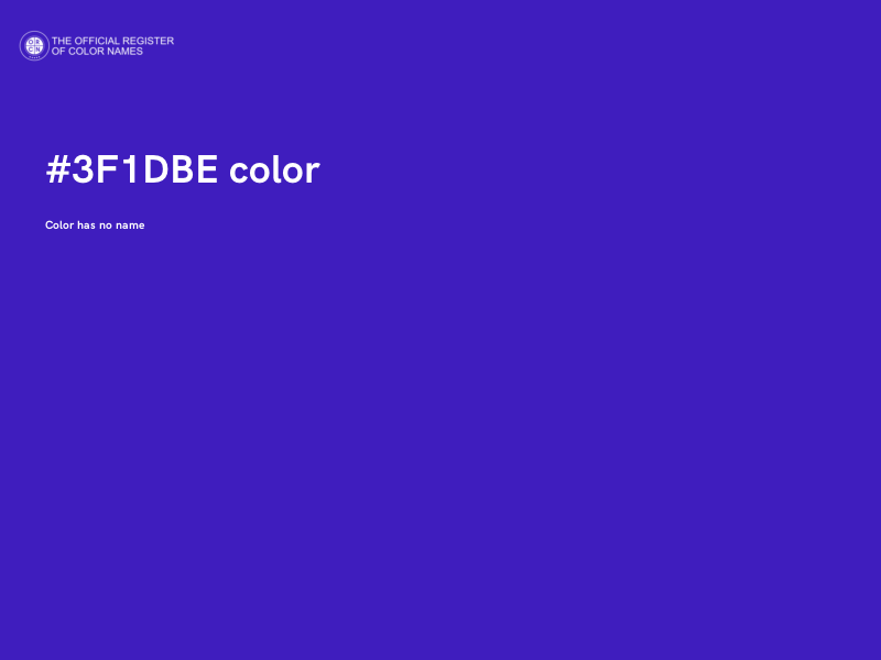#3F1DBE color image