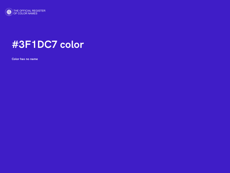 #3F1DC7 color image