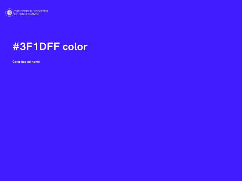 #3F1DFF color image