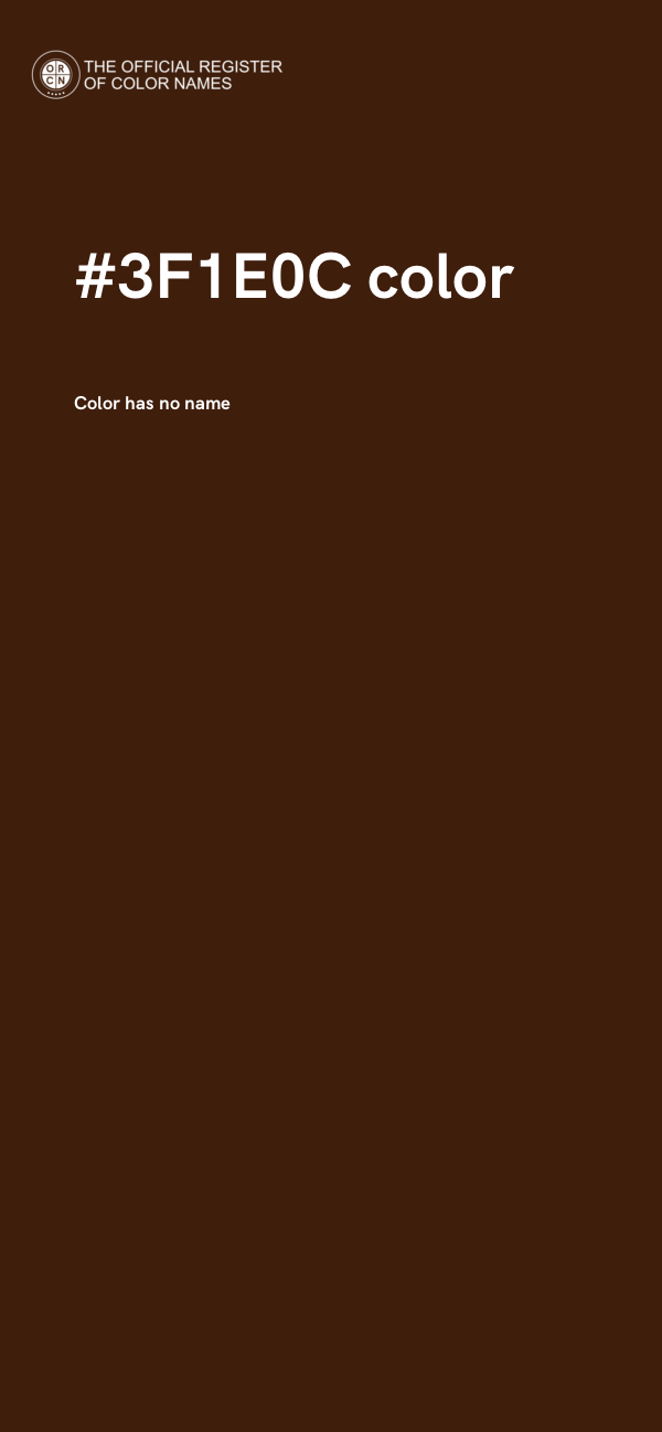 #3F1E0C color image