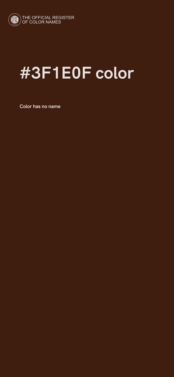 #3F1E0F color image