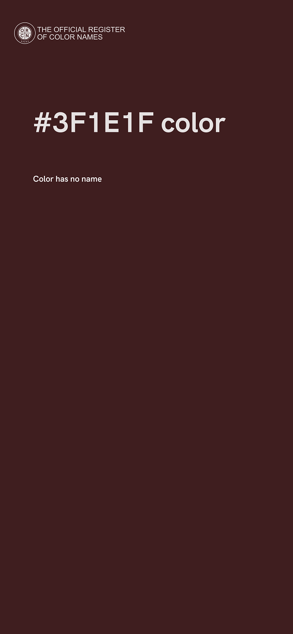 #3F1E1F color image
