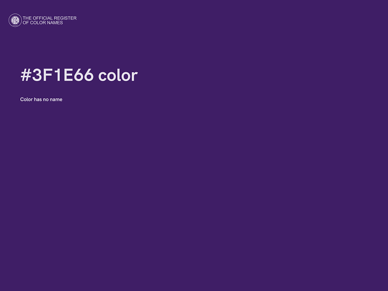 #3F1E66 color image