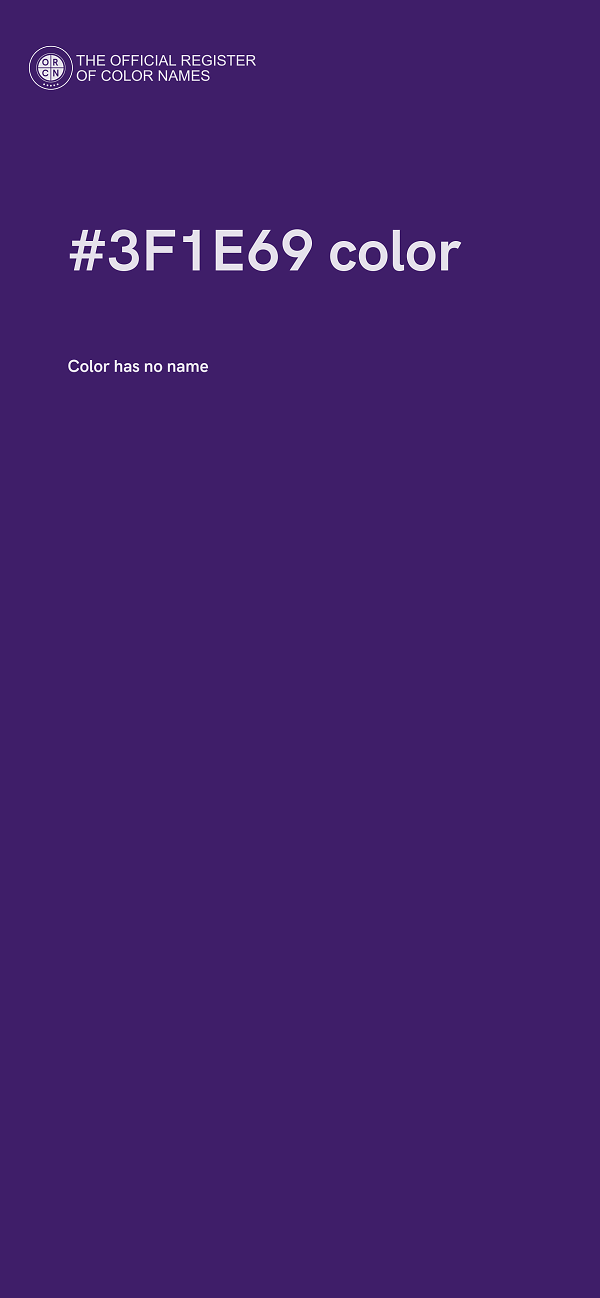 #3F1E69 color image