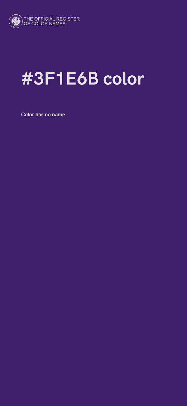 #3F1E6B color image