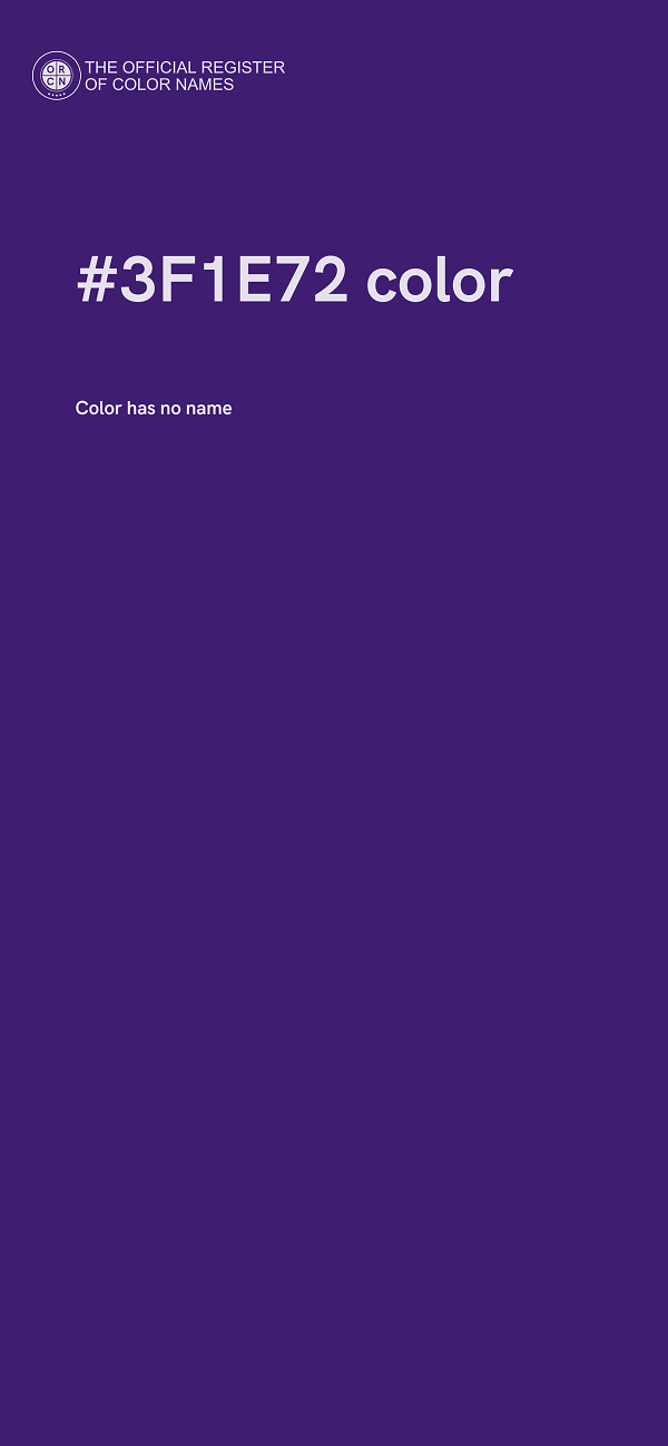 #3F1E72 color image