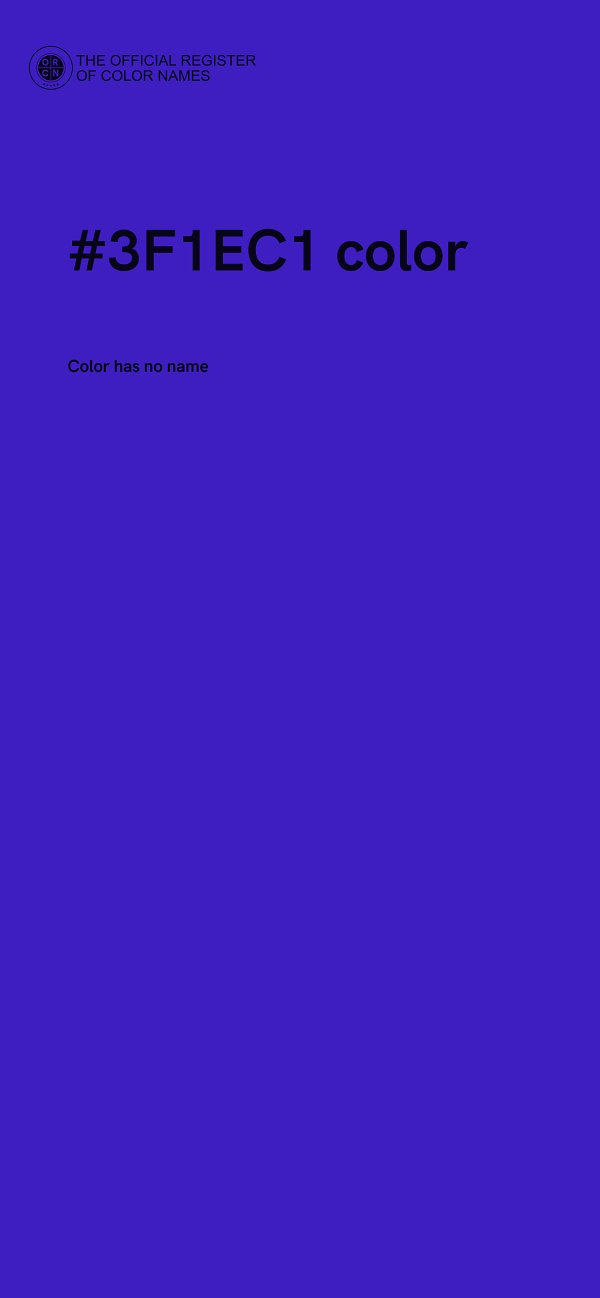 #3F1EC1 color image