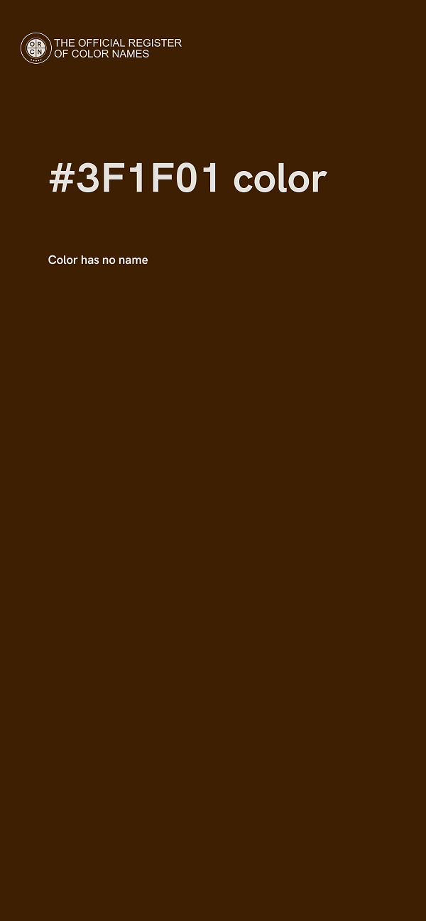 #3F1F01 color image