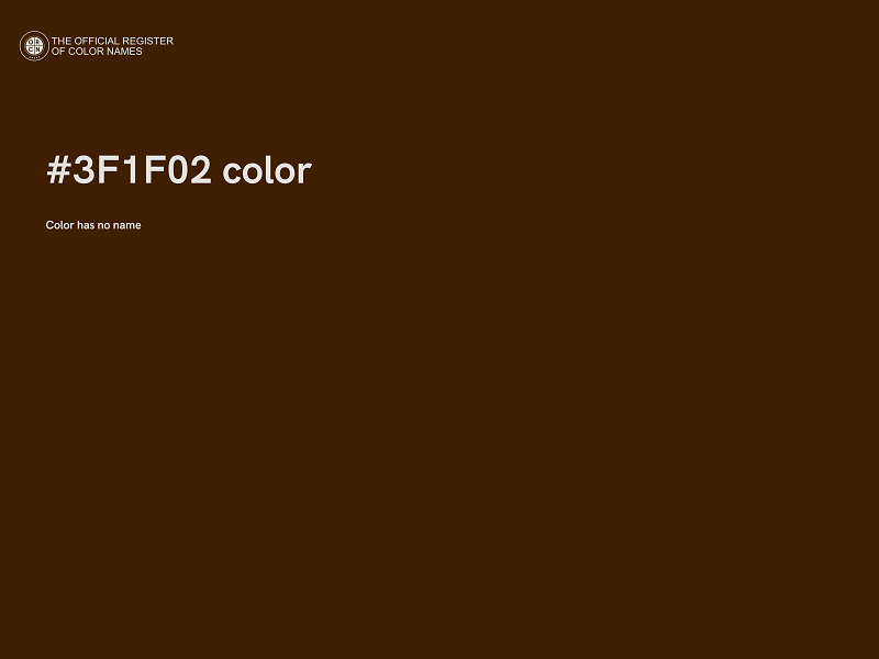 #3F1F02 color image