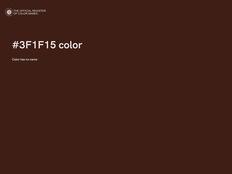 #3F1F15 color image