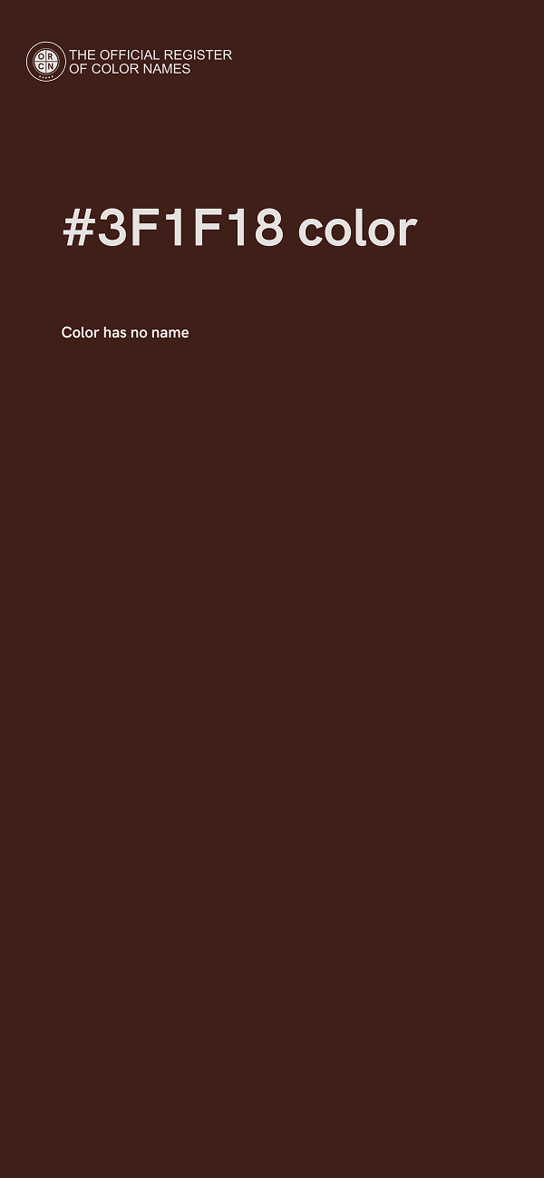#3F1F18 color image