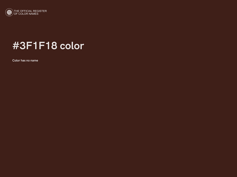 #3F1F18 color image