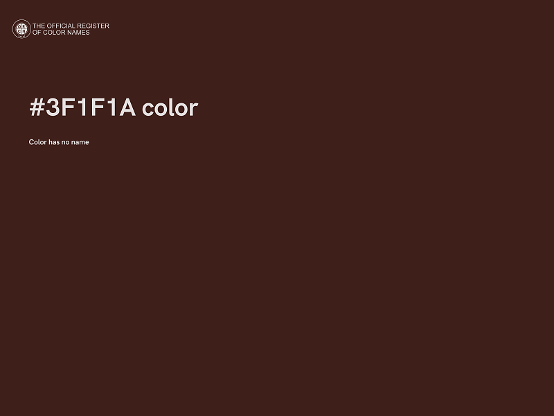#3F1F1A color image