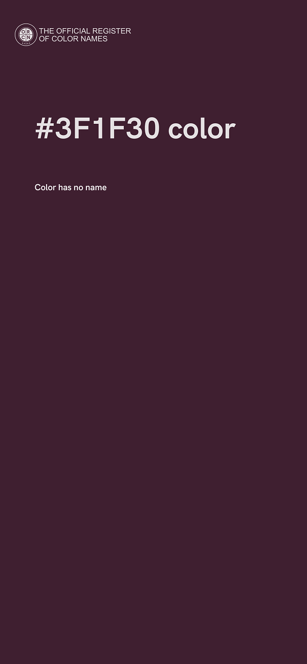 #3F1F30 color image