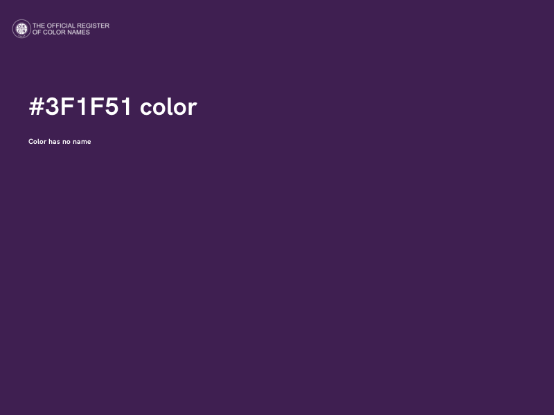 #3F1F51 color image