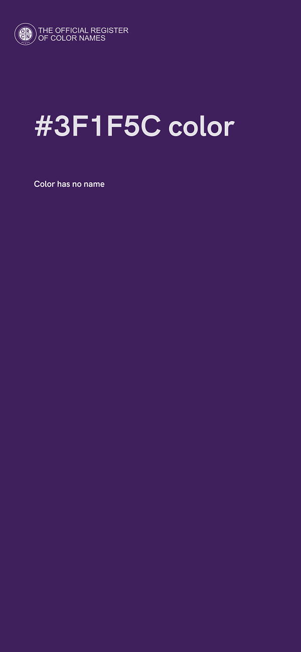 #3F1F5C color image
