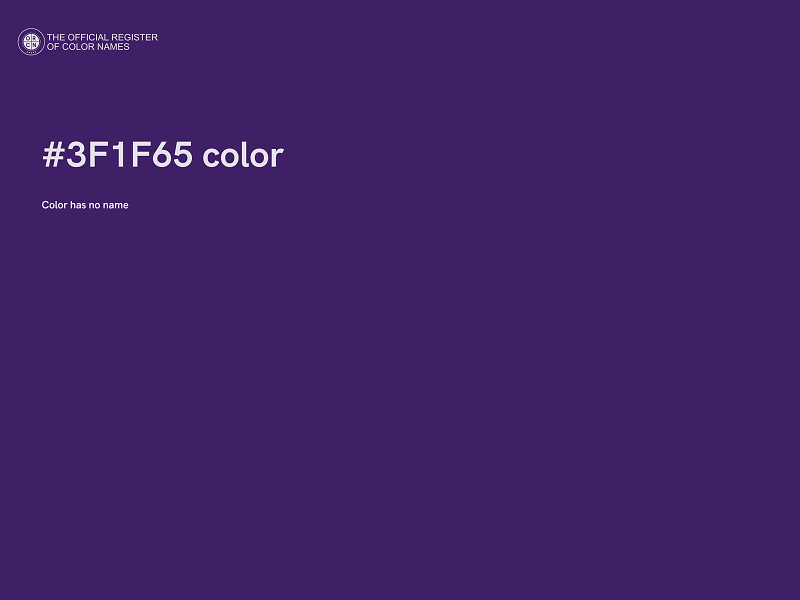 #3F1F65 color image