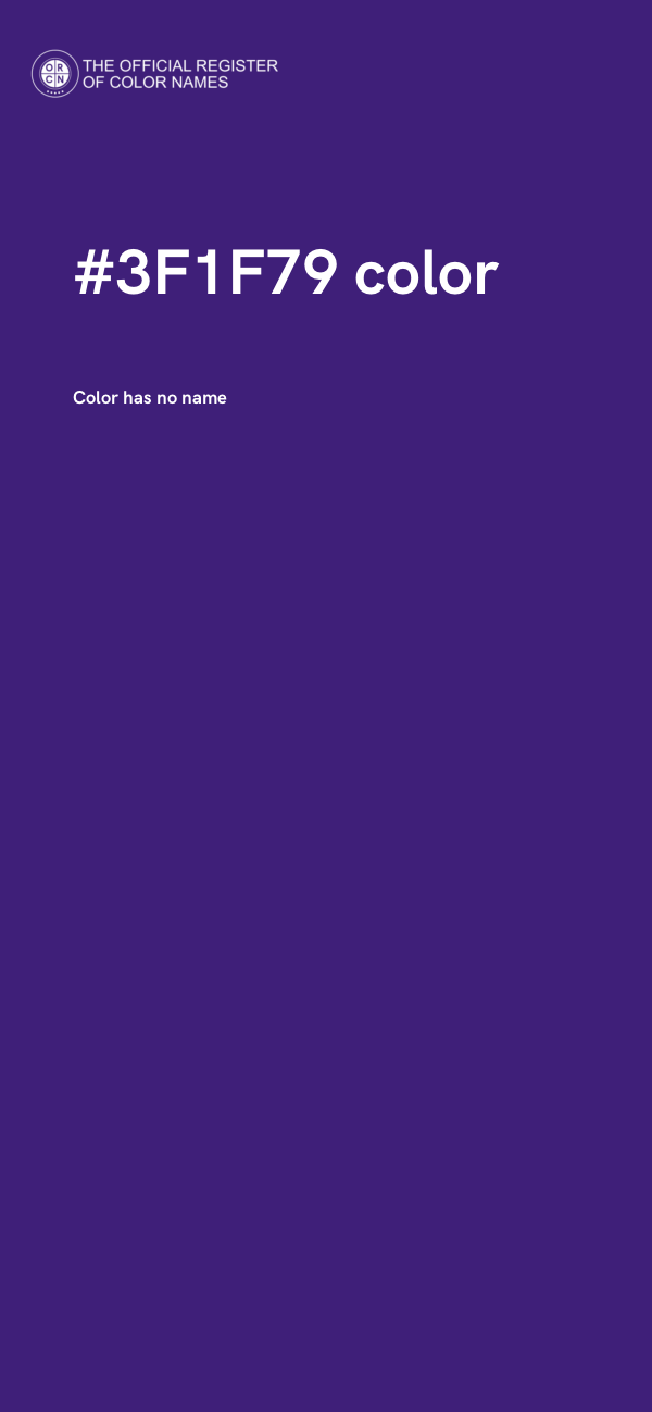 #3F1F79 color image