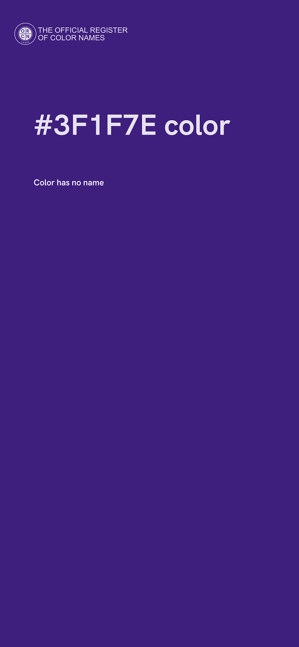 #3F1F7E color image