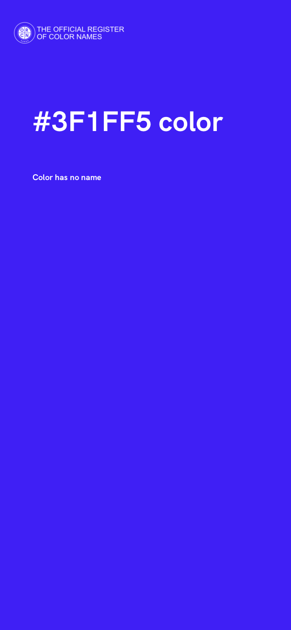#3F1FF5 color image