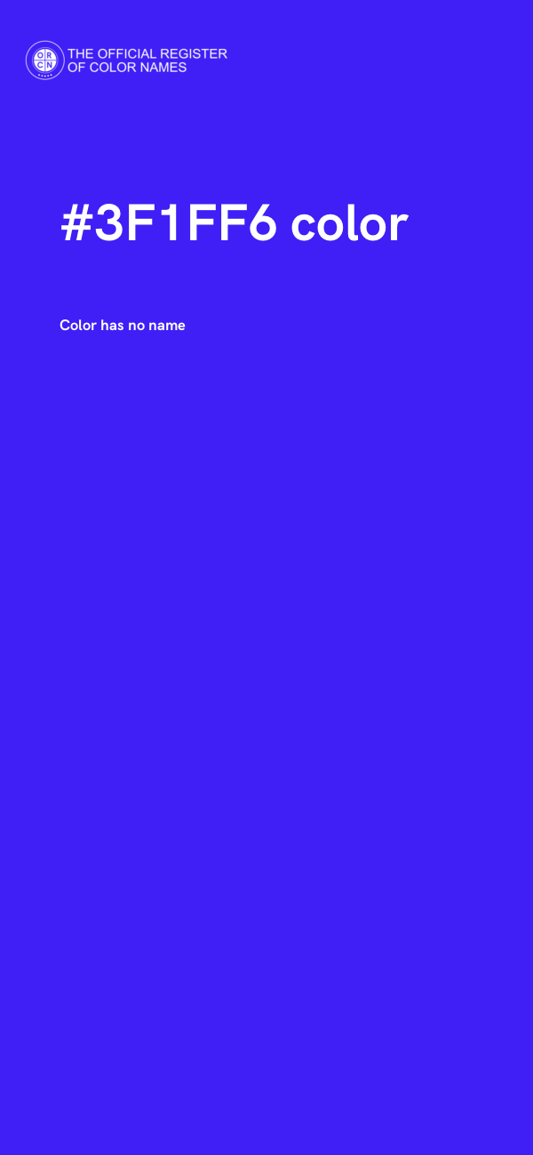 #3F1FF6 color image