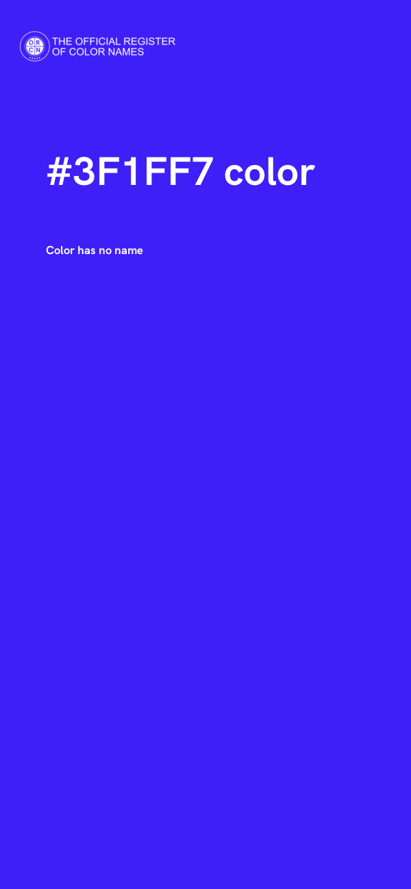 #3F1FF7 color image