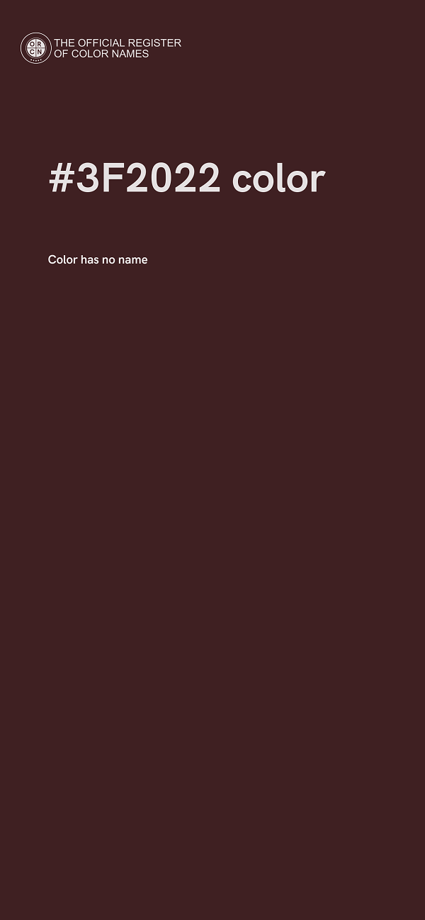 #3F2022 color image