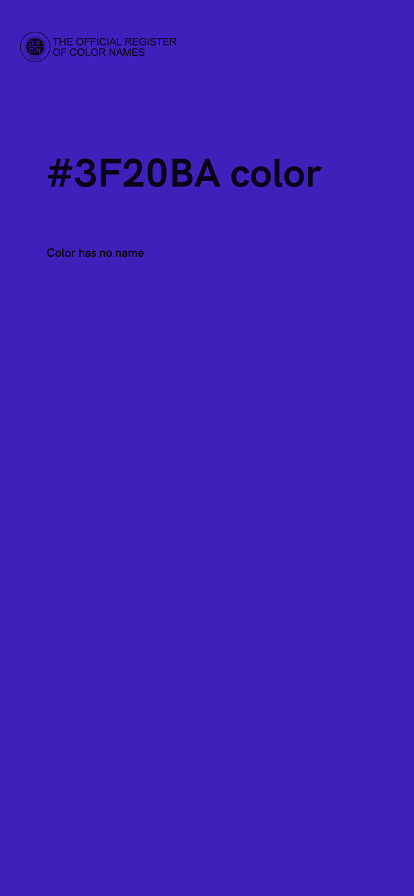 #3F20BA color image