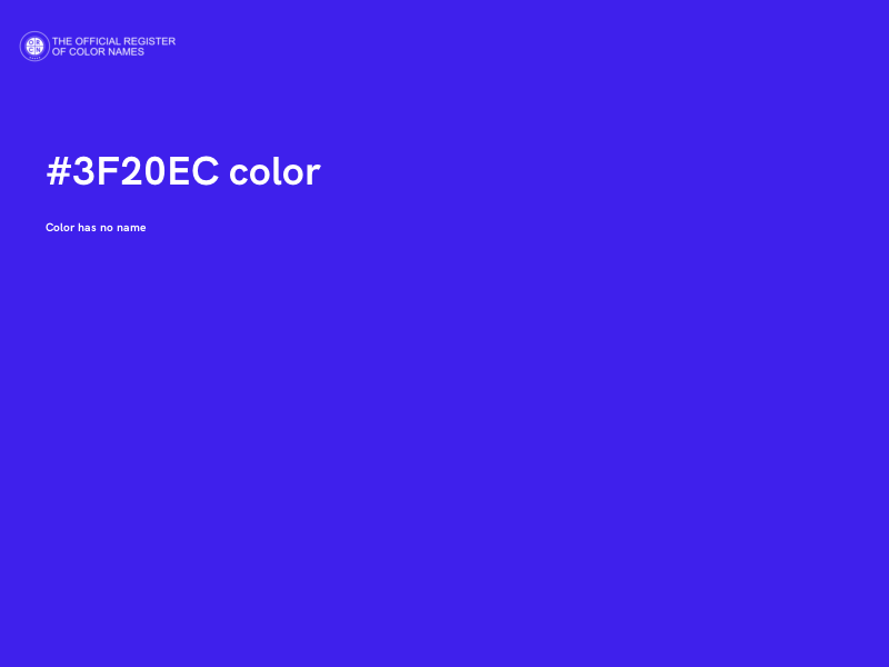 #3F20EC color image