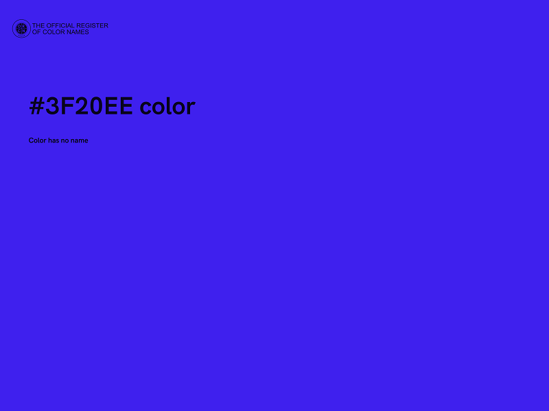 #3F20EE color image