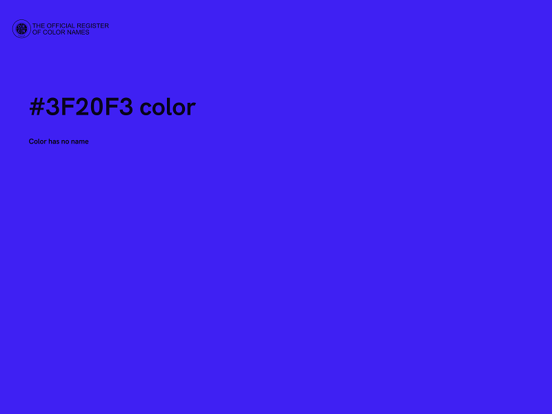 #3F20F3 color image