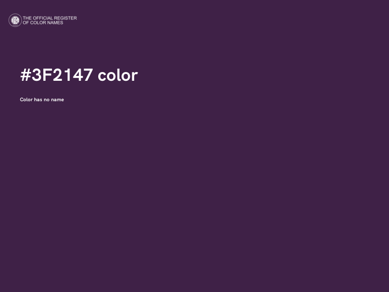 #3F2147 color image
