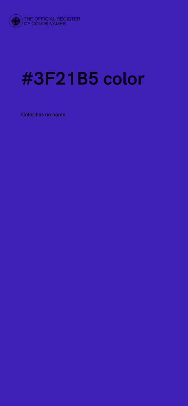 #3F21B5 color image