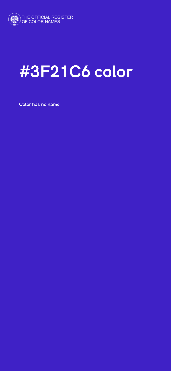 #3F21C6 color image