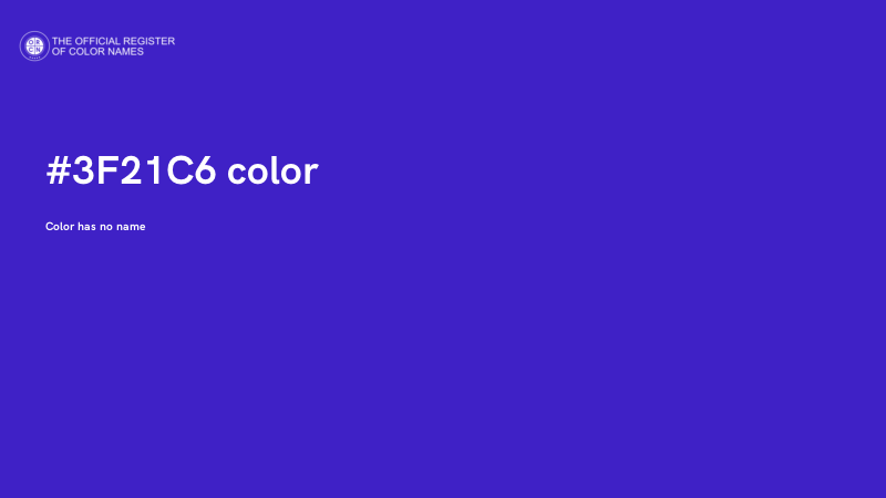 #3F21C6 color image