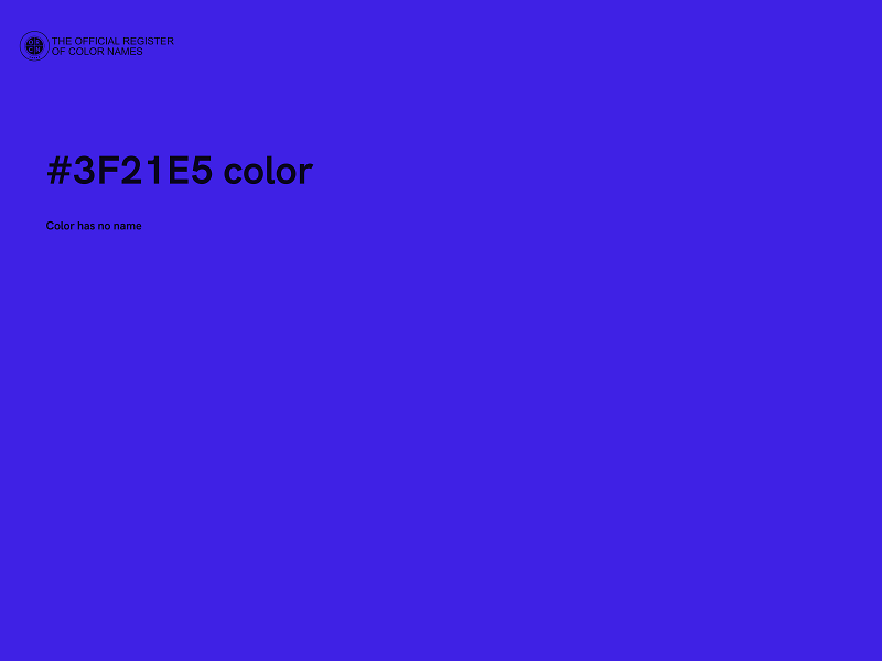 #3F21E5 color image