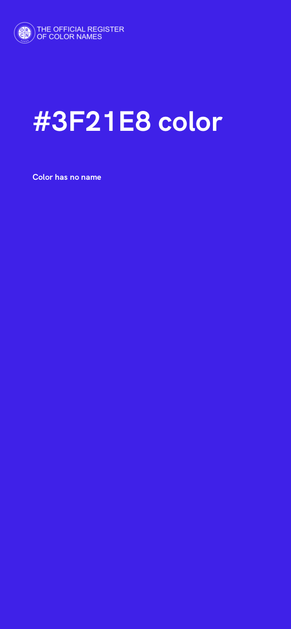 #3F21E8 color image