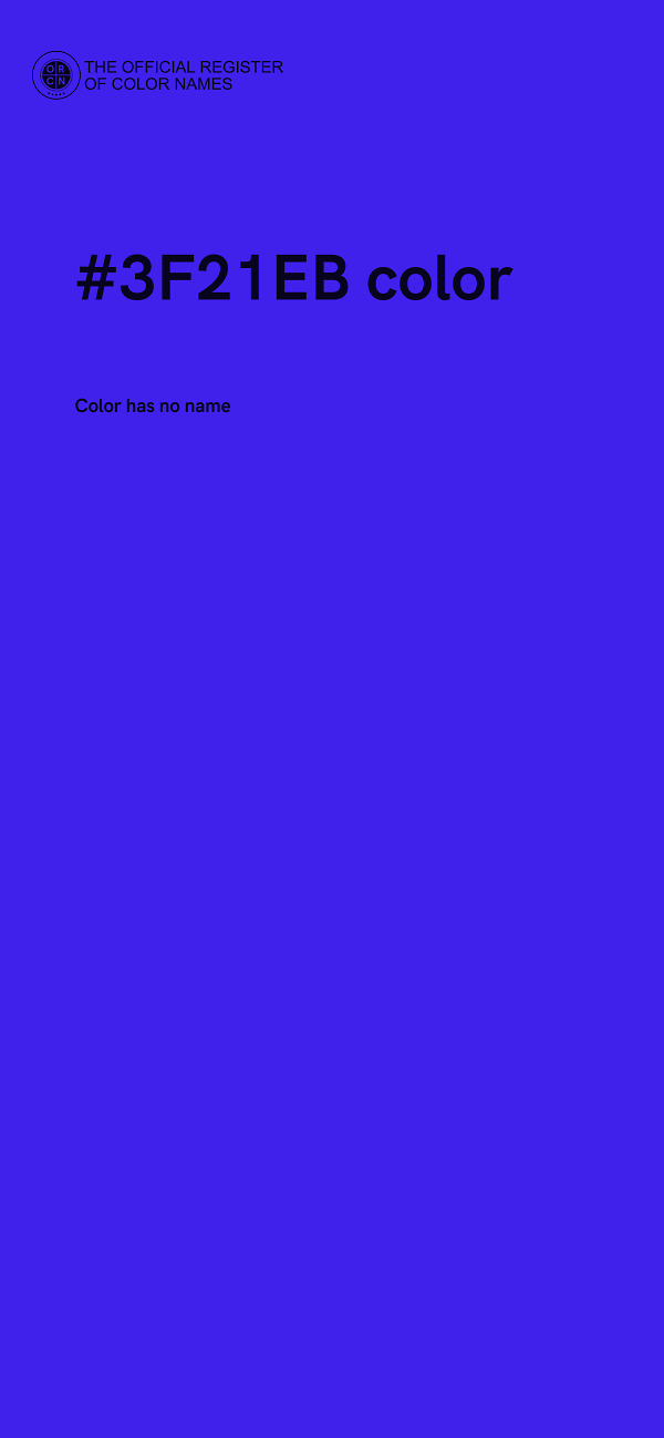 #3F21EB color image
