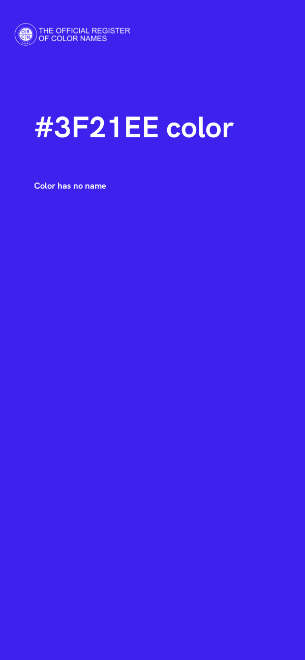 #3F21EE color image