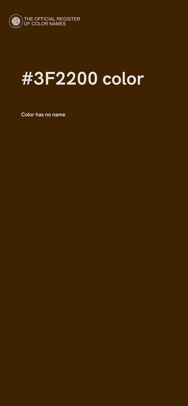 #3F2200 color image