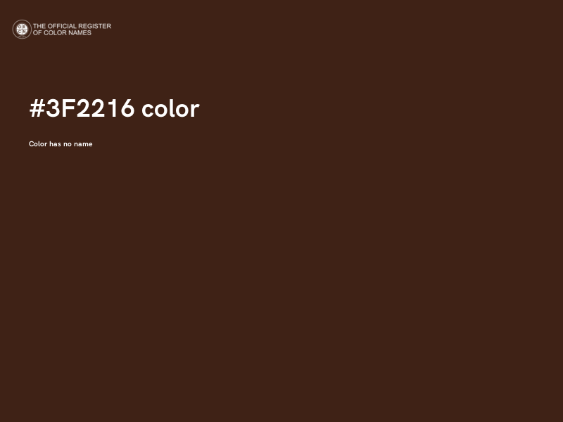 #3F2216 color image