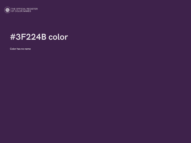 #3F224B color image