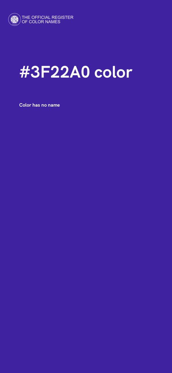 #3F22A0 color image