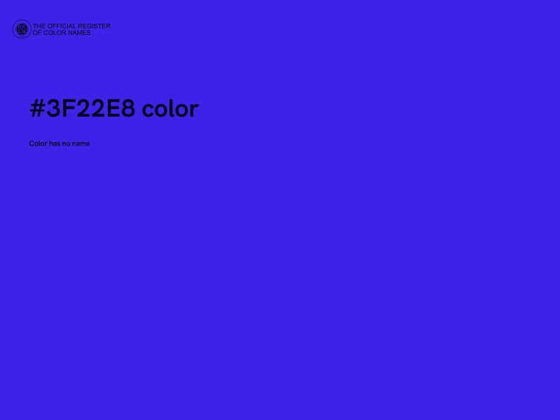 #3F22E8 color image