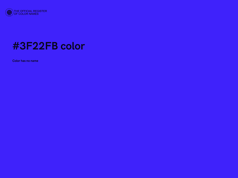 #3F22FB color image