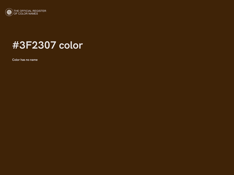#3F2307 color image