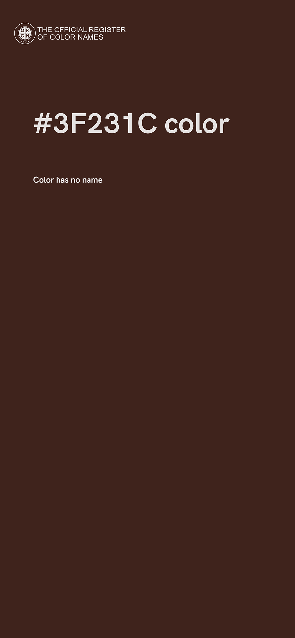 #3F231C color image