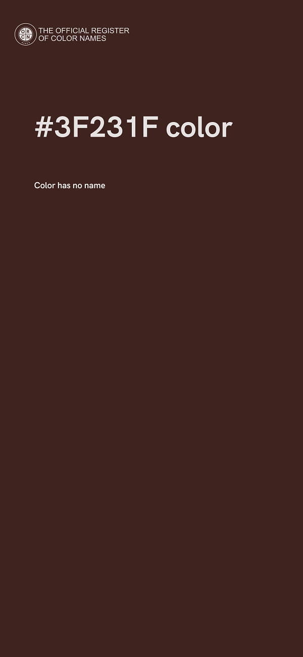 #3F231F color image