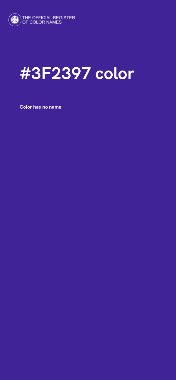 #3F2397 color image