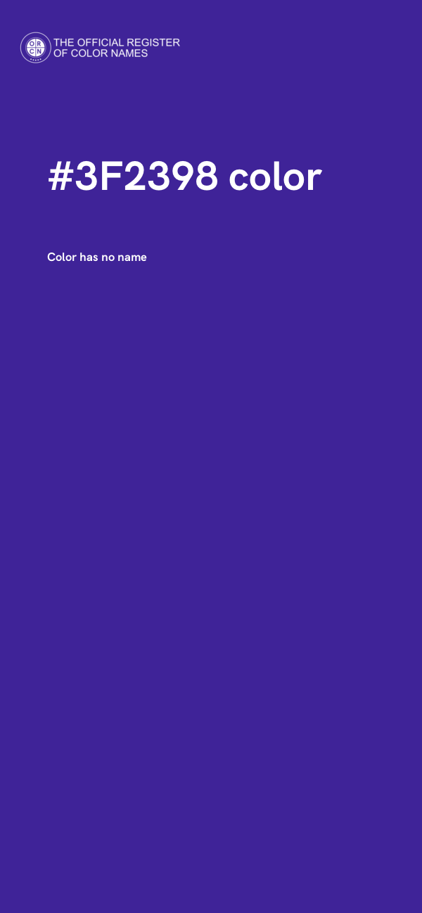 #3F2398 color image